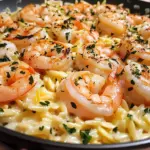 One Pan Parmesan Orzo with Shrimp