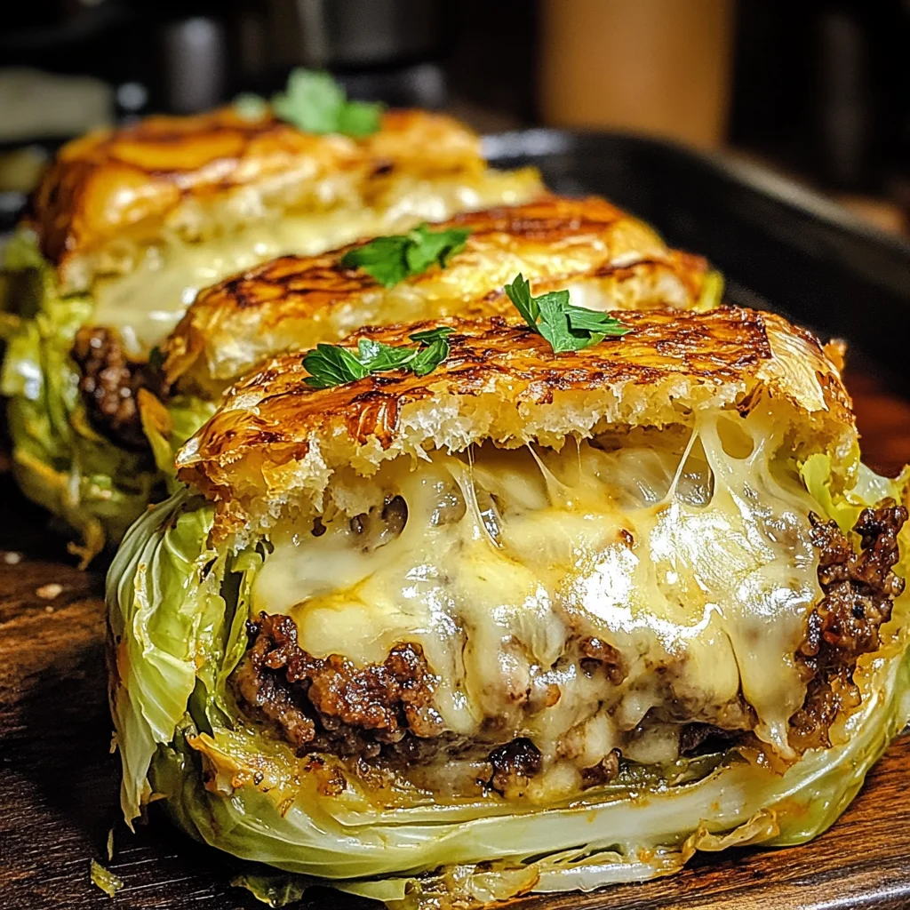 Oven-Baked Cabbage Burgers