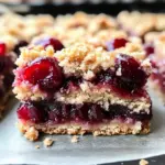 Quick Cherry Crumble Bars