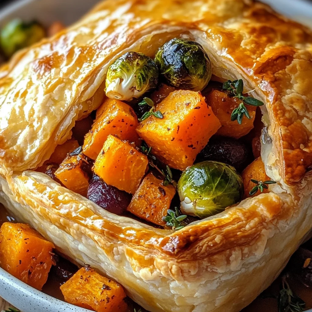 Roasted Autumn Vegetable Pot Pies