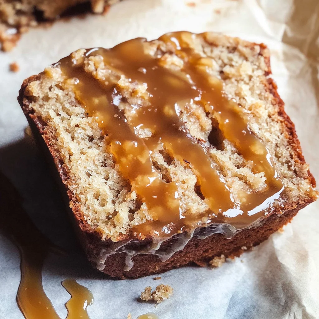 Salted Caramel Banana Bread