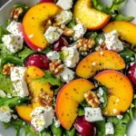 Simple Peach Feta Salad