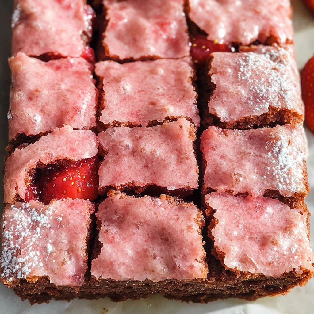 Strawberry Brownies
