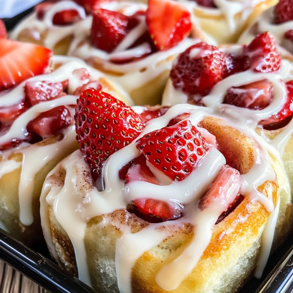 Strawberry Cheesecake Cinnabon Rolls Recipe