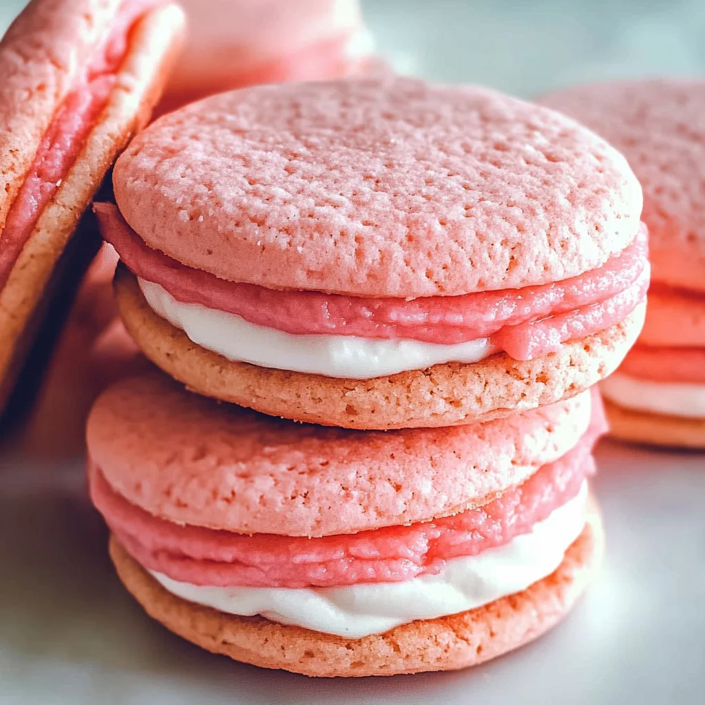 Strawberry Sandwich Cookies
