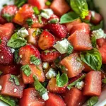 Strawberry Watermelon Salad with Refreshing Honey