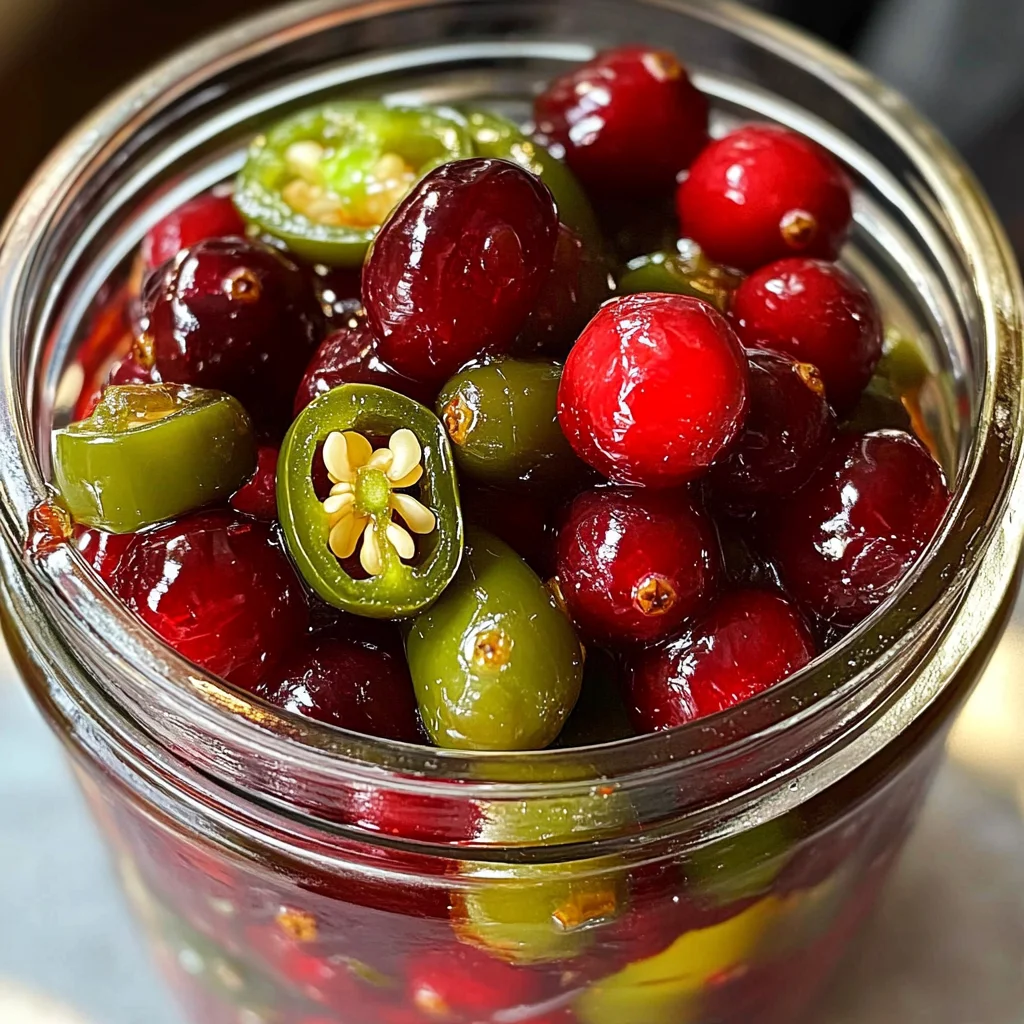 Sweet & Spicy Cranberry Jalapeño Cowboy Candy:1Amazing Treat