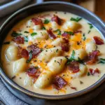 Turkey Bacon Cheddar Gnocchi Soup – A Rich and Creamy Comfort Meal