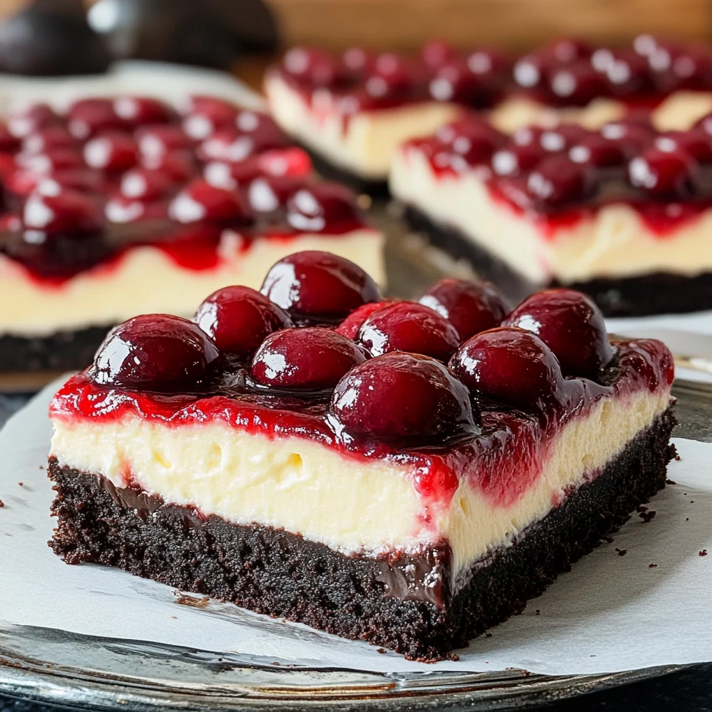 Black Forest Cheesecake Bars