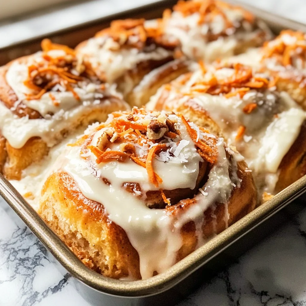 Carrot Cake Cinnamon Rolls