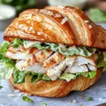 Chicken Caesar Croissant Sandwich