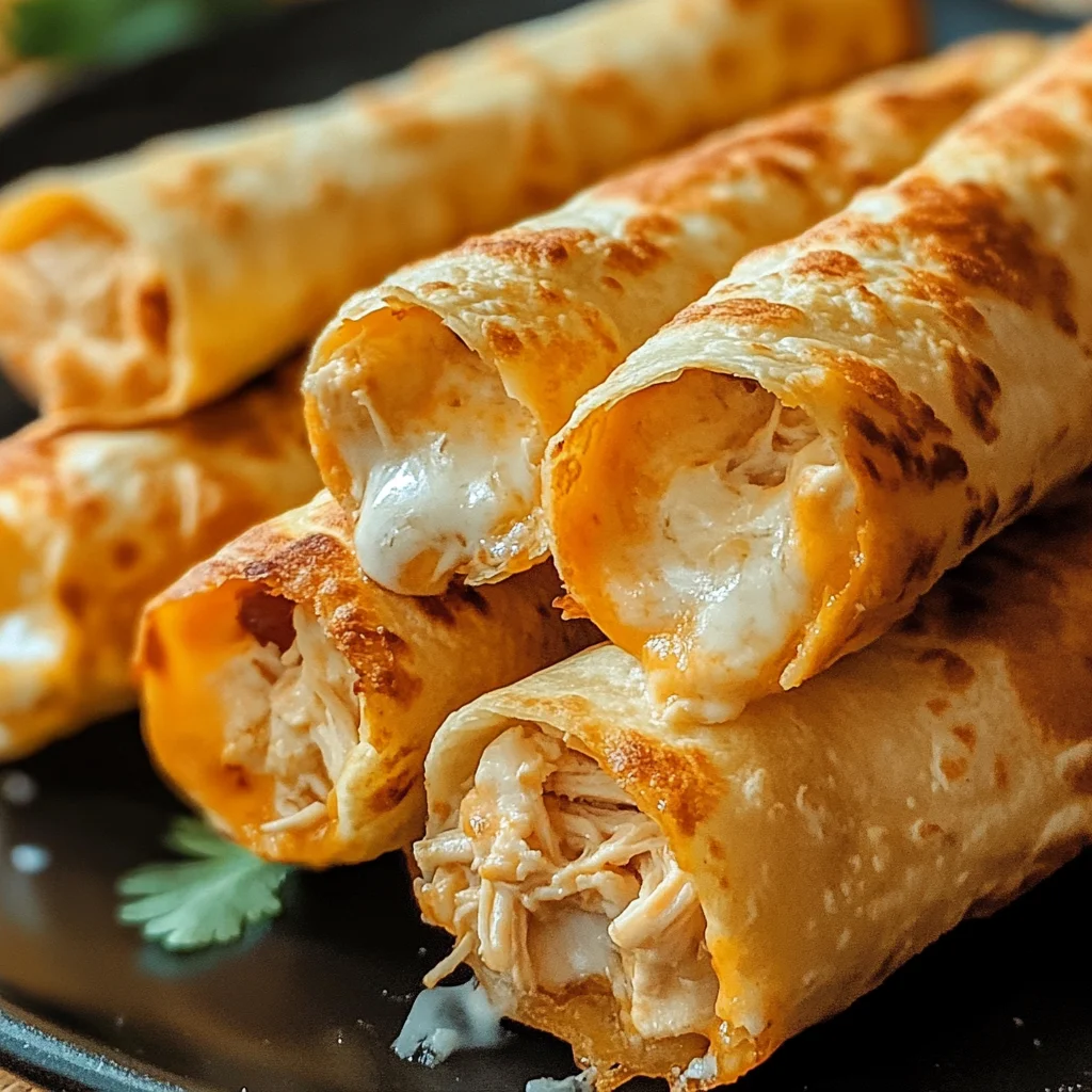 Cream Cheese Chicken Taquitos