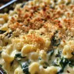 Creamed Spinach Mac & Cheese
