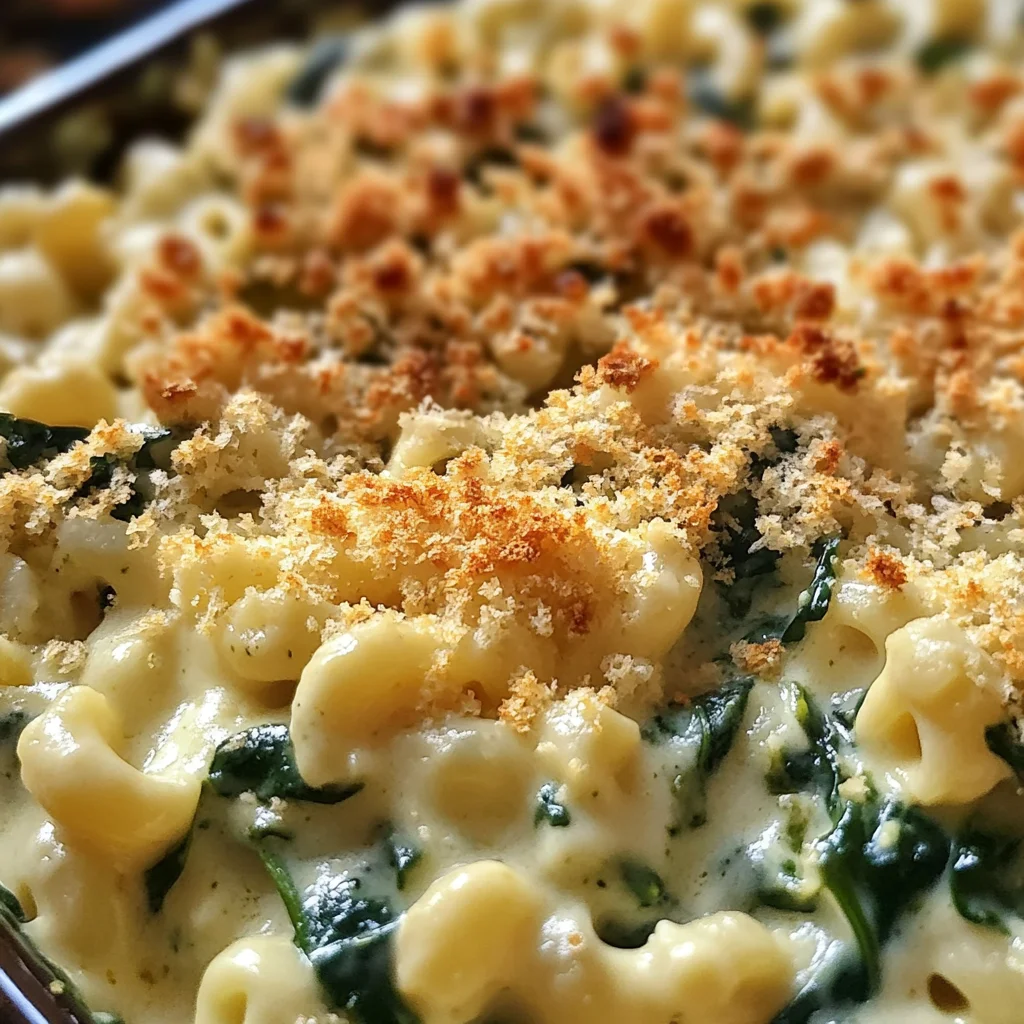 Creamed Spinach Mac & Cheese