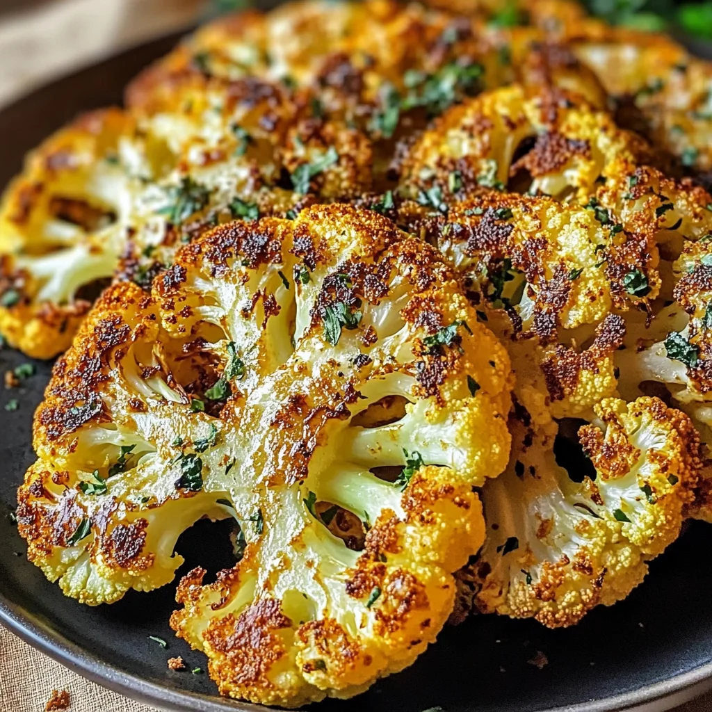 Crispy Baked Cauliflower Steaks