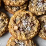 Crumbl Mom's Recipe Cookies - Oatmeal chocolate chip peanut butter chips and toffee cookies