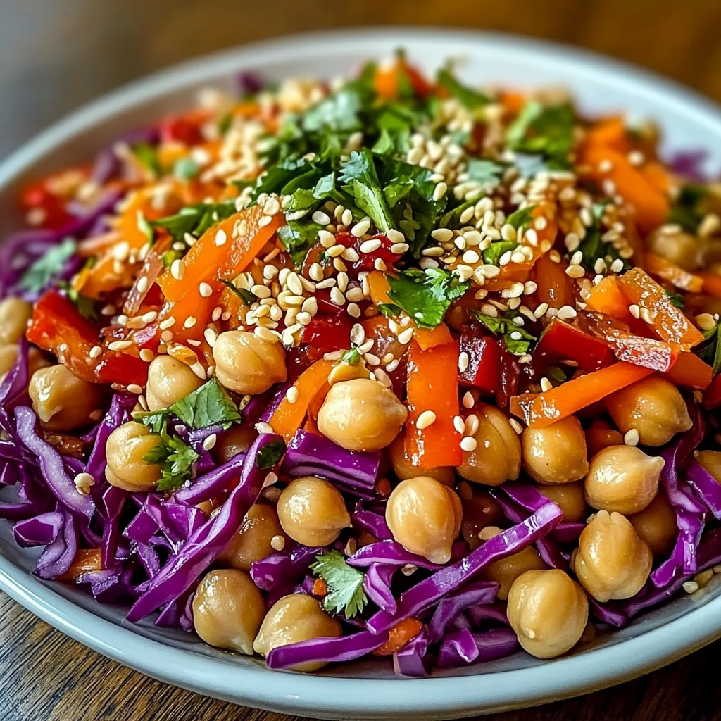 Crunchy Thai Chickpea Salad Recipe That You'll Love!