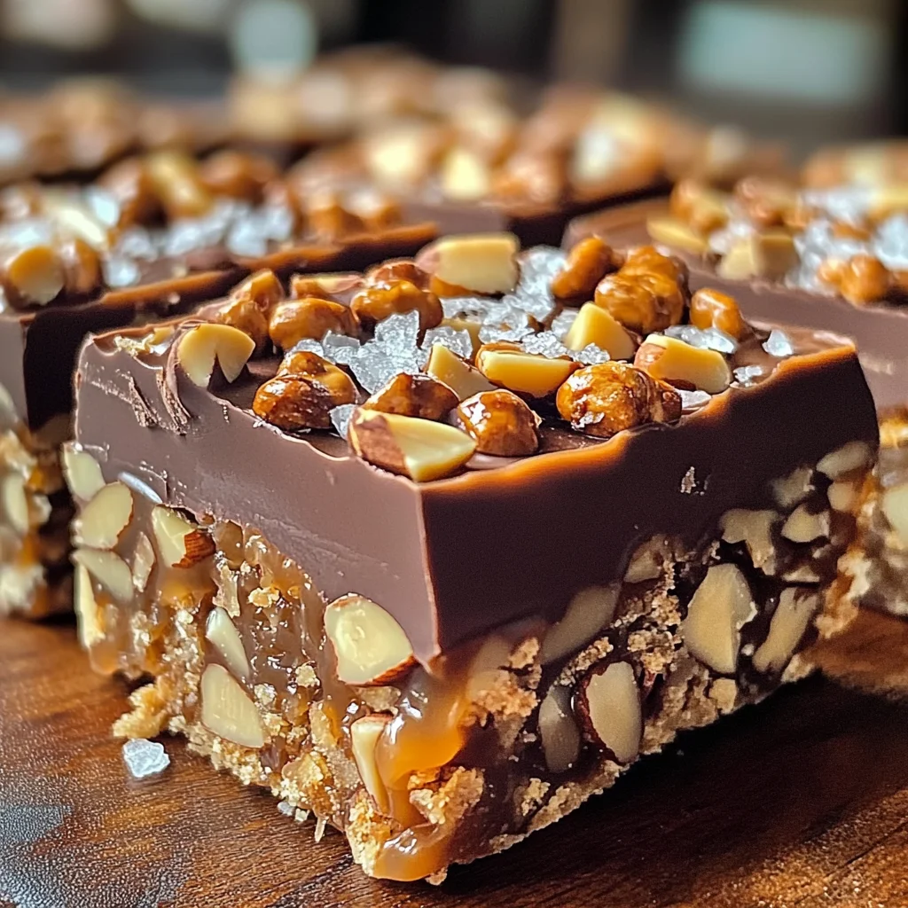 Decadent Caramel Chocolate Crunch Bars: A Sweet Indulgence