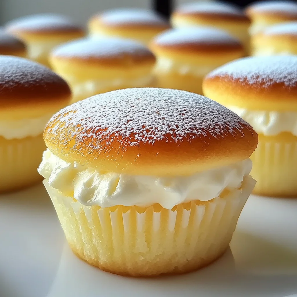 Fluffy Japanese Cotton Cheesecake Cupcakes You Must Try!