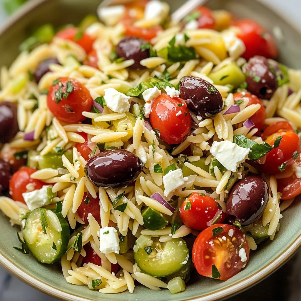Greek Orzo Pasta Salad