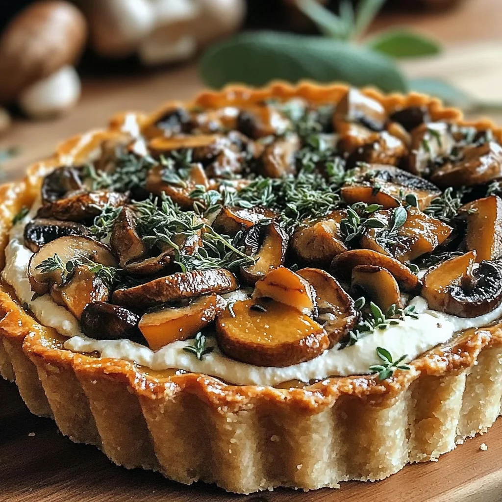 Harvest Delight: Pumpkin Sage & Mushroom Tart