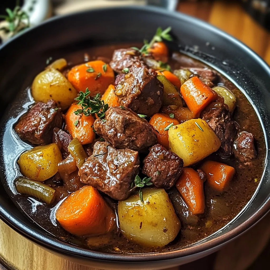 Hearty Beef Stew with Root Vegetables