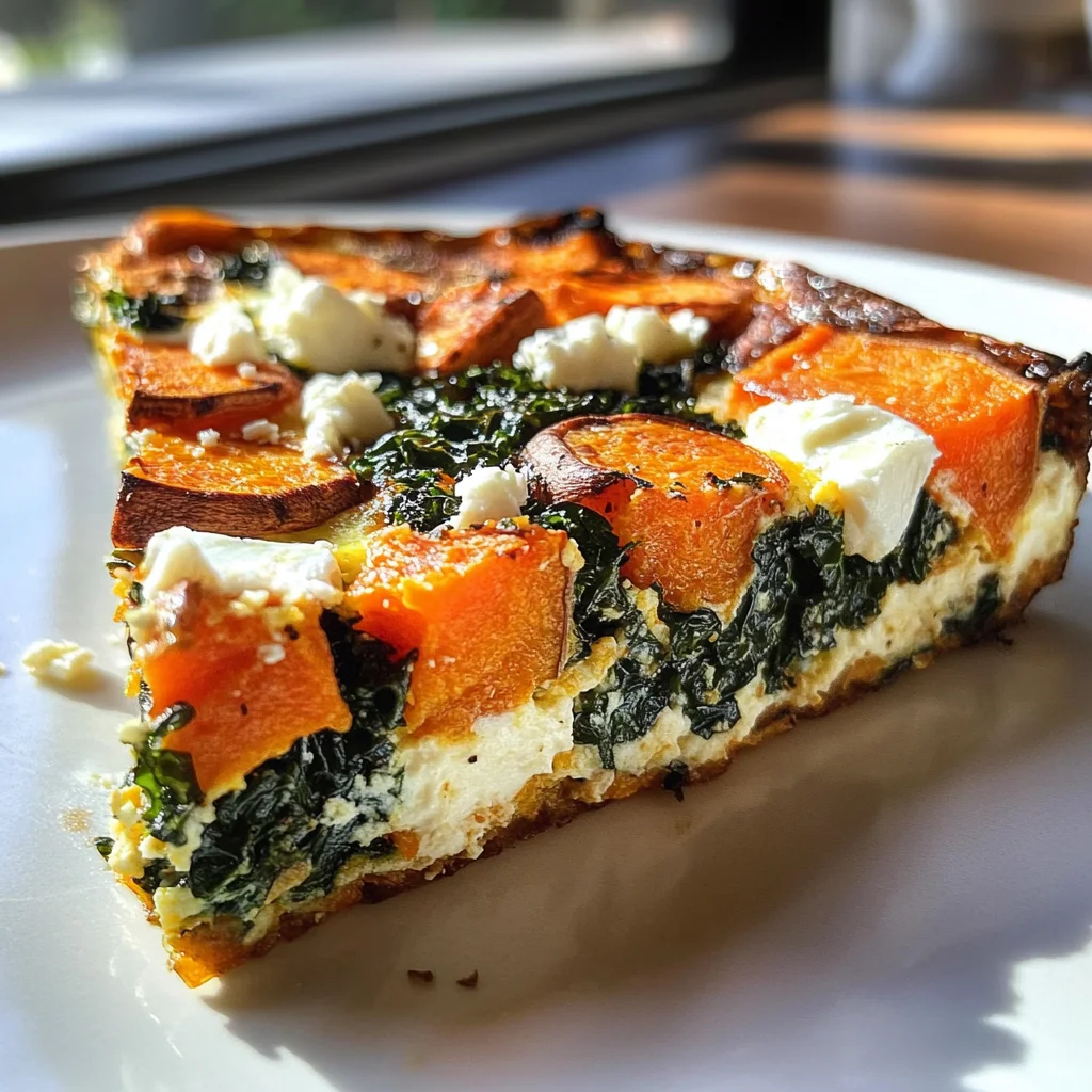 Irresistible Roasted Sweet Potato Kale Frittata Feta in 4 Easy Steps