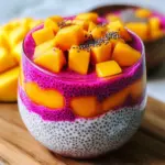 Mango and Dragon Fruit Chia Pudding