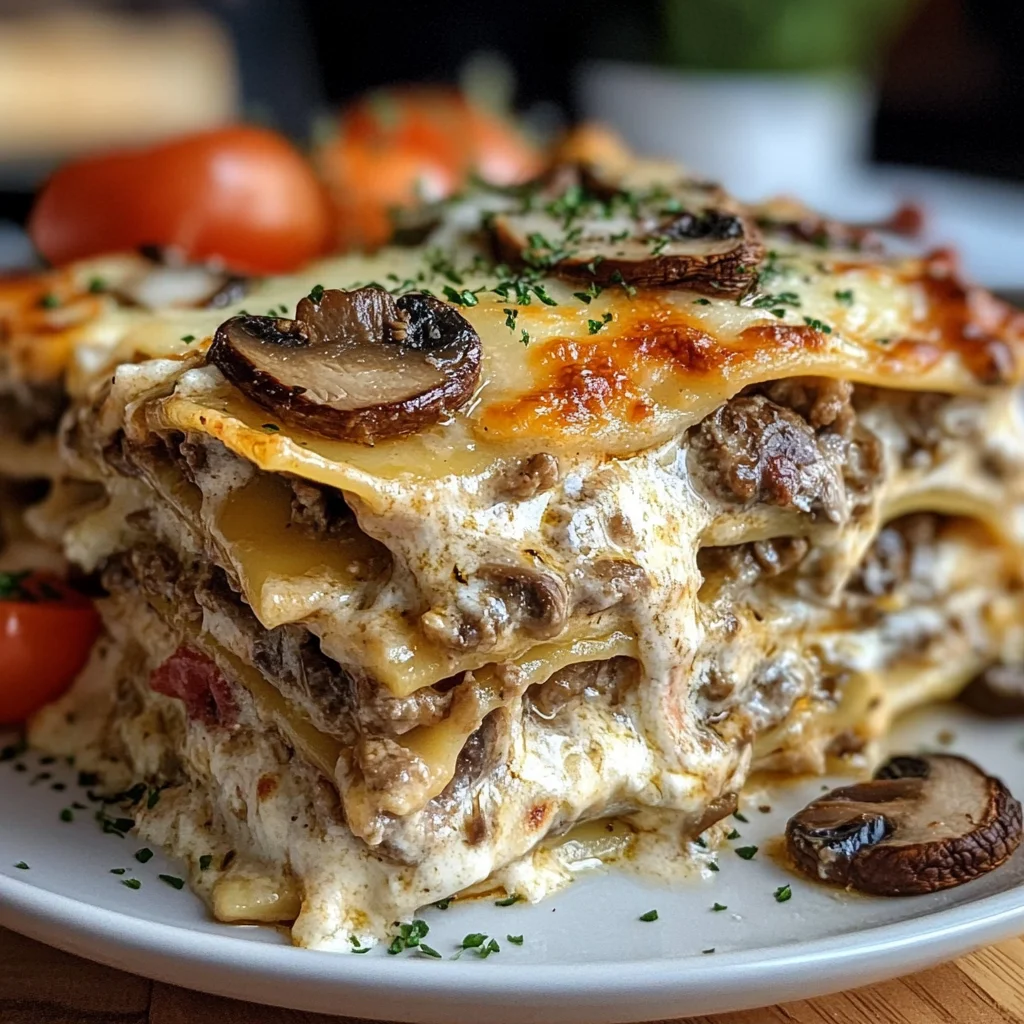 Mushroom Lasagna - Italian Recipe