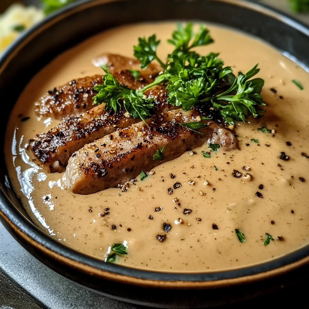 Peppercorn Sauce Recipe for Steak, Chicken, or Pasta
