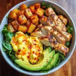 Protein Power Bowl with Avocado, Eggs, and Chicken