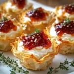 Quick Pepper Jelly Cream Cheese Appetizer Dip and Bites