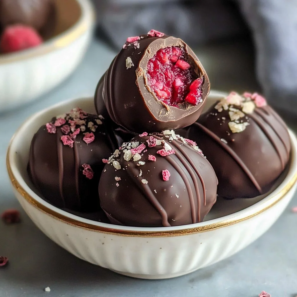 Raspberry Chocolate Truffles