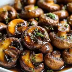Roasted Balsamic Soy Garlic Mushrooms - theamazingfood