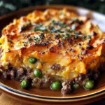Savory Ground Lamb Shepherds Pie with Creamy Sweet Potato Mash