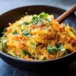 Spaghetti Squash Chow Mein