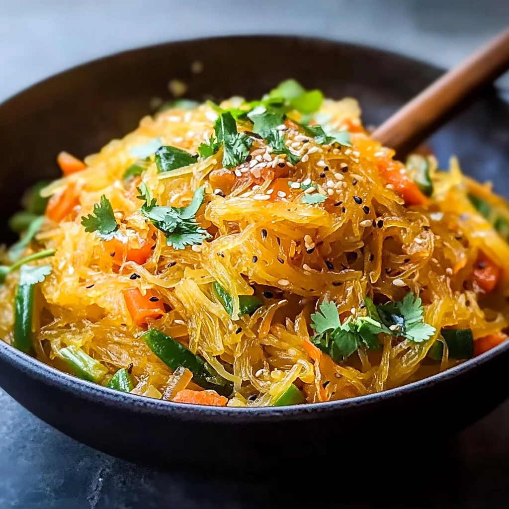Spaghetti Squash Chow Mein