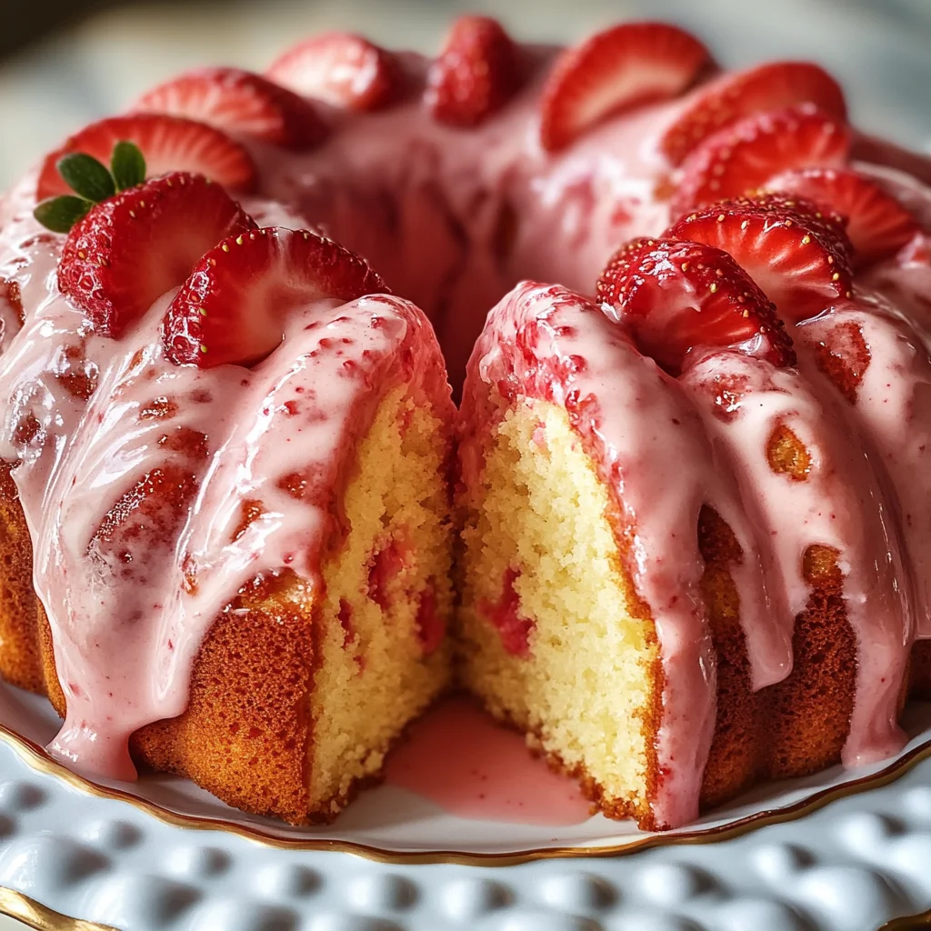 Strawberry Milkshake Pound Cake: A Sweet Delight Awaits!