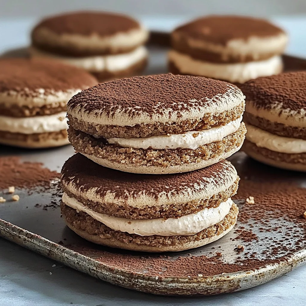 Tiramisu Sandwich Cookies