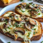 Toasts Cchicken hampignons Quatre Fromages