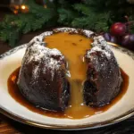 Traditional Plum Pudding with Brandy Butter Sauce