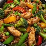 Wild Rice Chicken Stir-Fry with Fresh Veggies