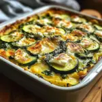 Zucchini Spinach and Feta Casserole