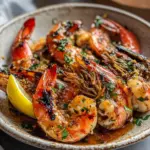 BBQ Grilled Prawns with Garlic, Lemon & Chilli