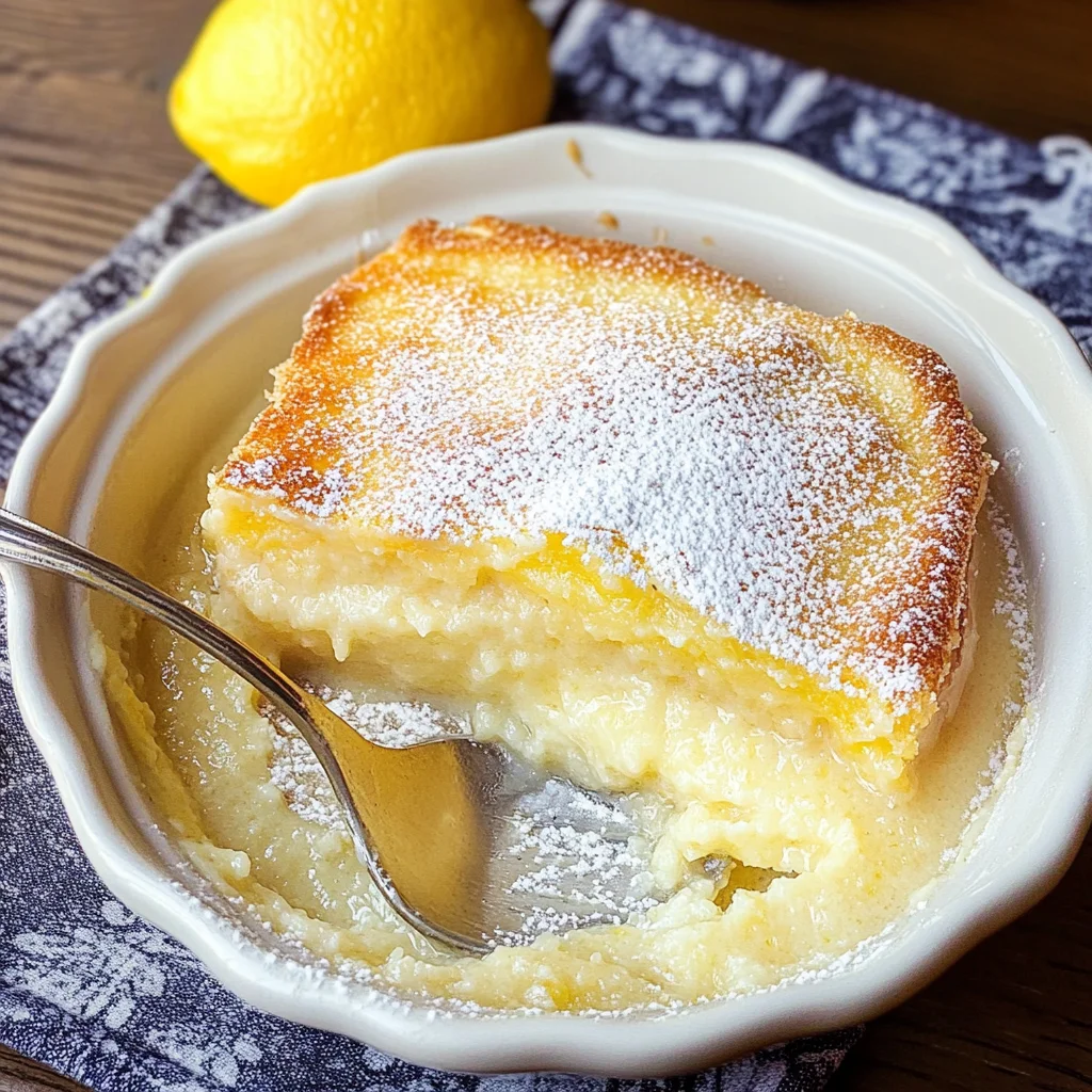 Baked Lemon Pudding