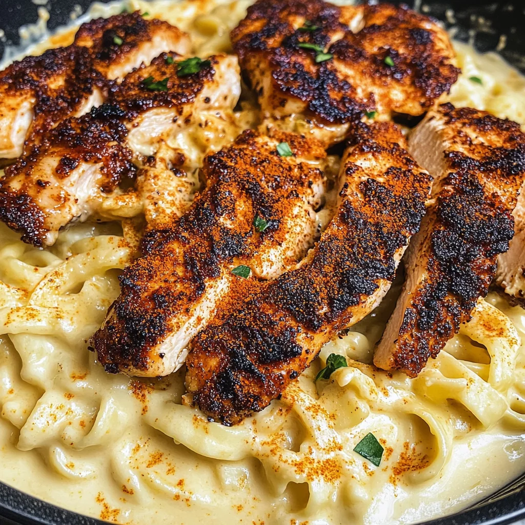 Blackened Cajun Chicken Alfredo