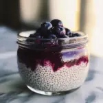 Blueberry Coconut Chia Seed Pudding