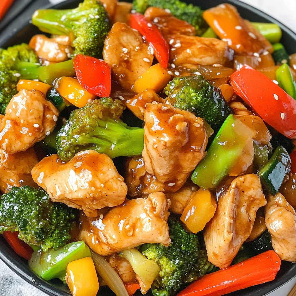 Chicken with Mixed Vegetable Stir Fry