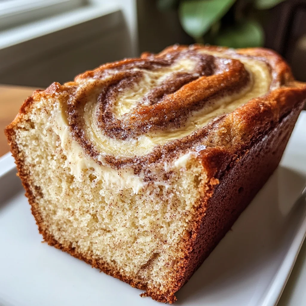 Cream Cheese Cinnamon Swirl Banana Bread