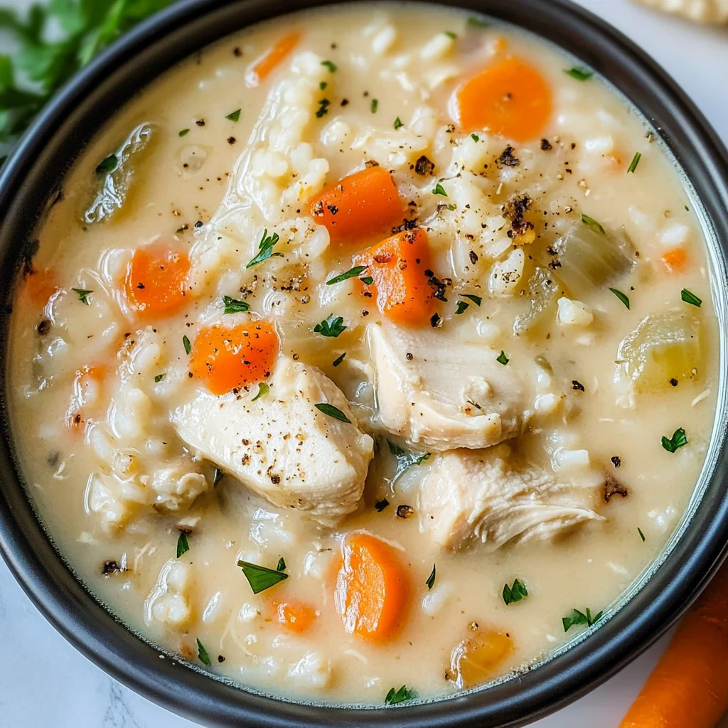 Creamy Chicken and Rice Soup
